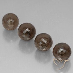 Pedras preciosas de Quartzo Fumê Chocolate Brown  natural de 27.23 ct, Esfera / Bola, VVS-VS