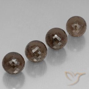 Pedras preciosas de Quartzo Fumê Chocolate Brown  natural de 27.23 ct, Esfera / Bola, VVS-VS