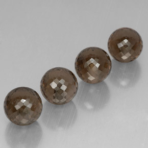 Pedras preciosas de quartzo fumê marrom natural de  ct, esfera / bola, VVS-VS