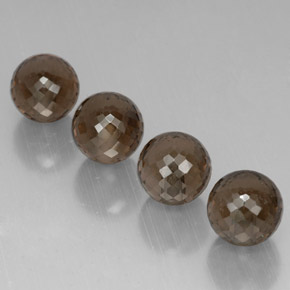 Pedras preciosas de quartzo fumê marrom natural de  ct, esfera / bola, VVS-VS