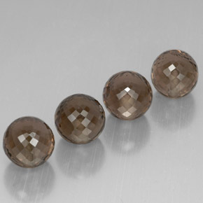 Pedras preciosas de quartzo fumê marrom natural de  ct, esfera / bola, VVS-VS