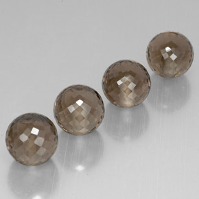 Pedras preciosas de quartzo fumê marrom natural de  ct, esfera / bola, VVS-VS