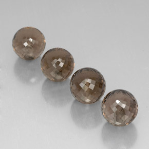 Pedras preciosas de quartzo fumê marrom natural de  ct, esfera / bola, VVS-VS