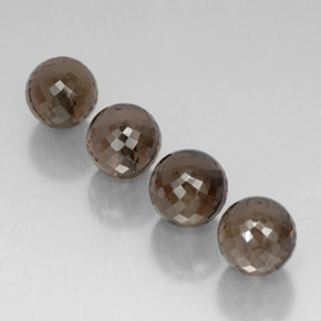 Pedras preciosas de quartzo fumê marrom natural de  ct, esfera / bola, VVS-VS