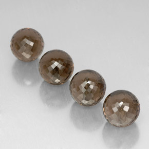 Pedras preciosas de quartzo fumê marrom natural de  ct, esfera / bola, VVS-VS