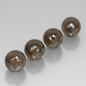 Pedras preciosas de quartzo fumê marrom natural de  ct, esfera / bola, VVS-VS