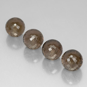 Pedras preciosas de quartzo fumê marrom natural de  ct, esfera / bola, VVS-VS