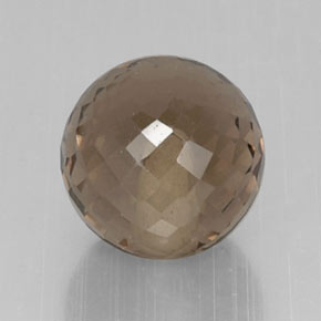 Quartzo fumê marrom natural 6,68ct, esfera / bola, VVS-VS