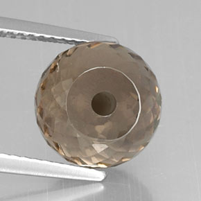 Quartzo fumê marrom natural 6,91ct, esfera / bola, VVS-VS