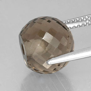 Quartzo fumê marrom natural 6,91ct, esfera / bola, VVS-VS
