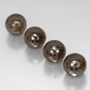 Pedras preciosas de quartzo fumê marrom natural de  ct, esfera / bola, VVS-VS