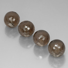 Pedras preciosas de quartzo fumê marrom natural de  ct, esfera / bola, VVS-VS