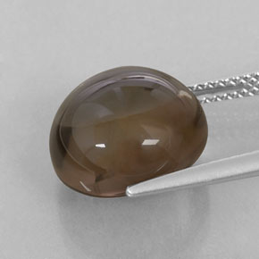 Quartzo fumê marrom natural 8,18ct, transparente, transparente/translúcido
