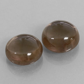 Pedras preciosas de quartzo fumê marrom natural de 13,17 ct, transparente, transparente/translúcido