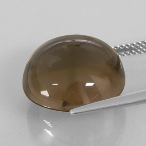 Quartzo fumê marrom natural 14,58ct, transparente, transparente/translúcido