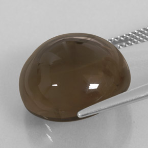 Quartzo fumê marrom natural 13,93ct, transparente, transparente/translúcido