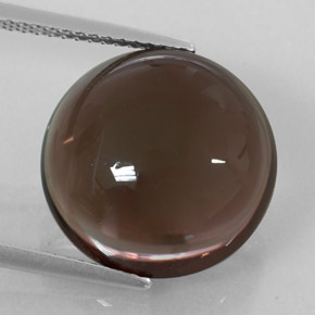 Quartzo fumê marrom natural 10,96ct, transparente, transparente/translúcido