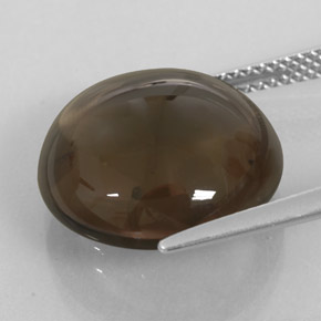 Quartzo fumê marrom natural 11,68ct, transparente, transparente/translúcido