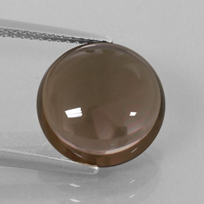 Quartzo fumê marrom natural 5,65ct, transparente, transparente/translúcido