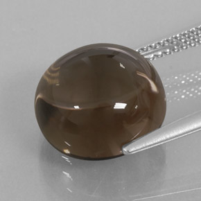 Quartzo fumê marrom natural 8,96ct, transparente, transparente/translúcido