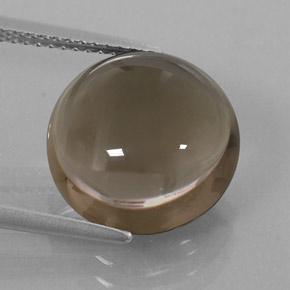 Quartzo fumê marrom natural 7,76ct, transparente, transparente/translúcido