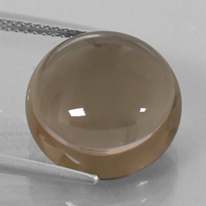 Quartzo fumê marrom natural 11,52ct, transparente, transparente/translúcido