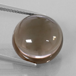 Quartzo fumê marrom natural 11,28ct, transparente, transparente/translúcido