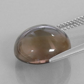 Quartzo fumê marrom natural 7,99ct, transparente, transparente/translúcido