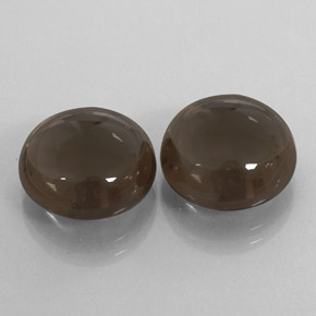 Pedras preciosas de quartzo fumê marrom natural de 16,27 ct, transparente, transparente/translúcido