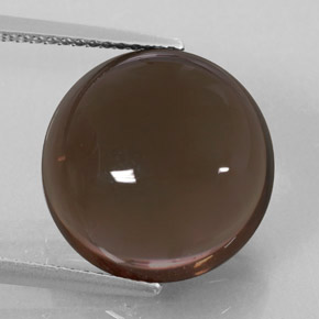 Quartzo fumê marrom natural 10,01ct, transparente, transparente/translúcido