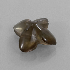 Quartzo fumê marrom natural 6,59ct, transparente, transparente/translúcido