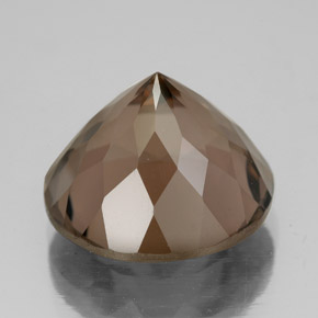 Quartzo fumê marrom natural 8,23ct, corte redondo, VS