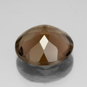Quartzo fumê marrom natural 6,36ct, corte redondo, VS