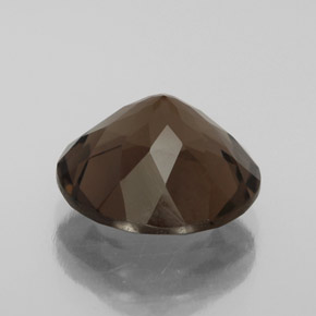 Quartzo fumê marrom natural 4,16ct, corte redondo, VVS-VS