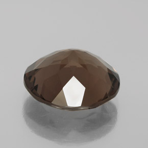 Quartzo fumê marrom natural 5,89ct, corte redondo, VVS-VS