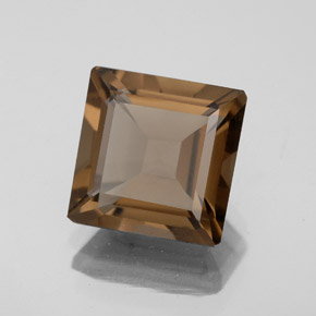 Quartzo fumê marrom natural 3,29ct, corte esmeralda, VS