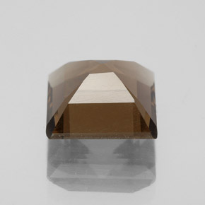 Quartzo fumê marrom natural 3,29ct, corte esmeralda, VS