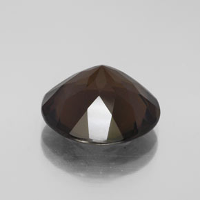 Quartzo fumê marrom natural 7,31ct, corte redondo, VS