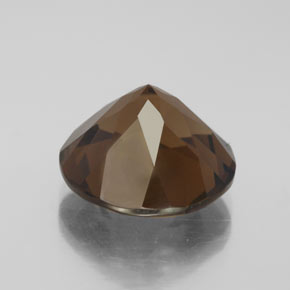Quartzo fumê marrom natural 8,90ct, corte redondo, VS