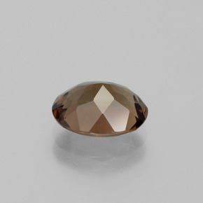 Quartzo fumê marrom natural 2,30ct, corte oval, VVS-VS