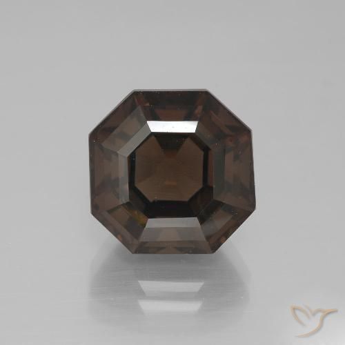 8.10ct Natural Castanho médio Quartzo Fumê, Corte Esmeralda, VS