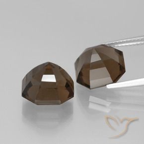 Pedras preciosas de Quartzo Fumê Marrom escuro natural de 11.29 ct, Corte Octógono / Esmeralda, VS