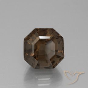 Quartzo Fumê Chocolate marrom Natural 5.40ct, Corte Esmeralda, VS
