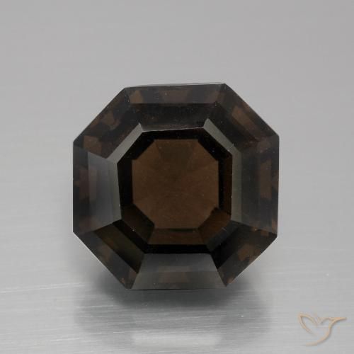 8.14ct Natural Chocolate marrom Quartzo Fumê, Corte Esmeralda, VVS-VS