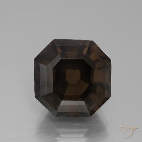 7.47ct Natural Castanho médio Quartzo Fumê, Corte Esmeralda, VVS-VS