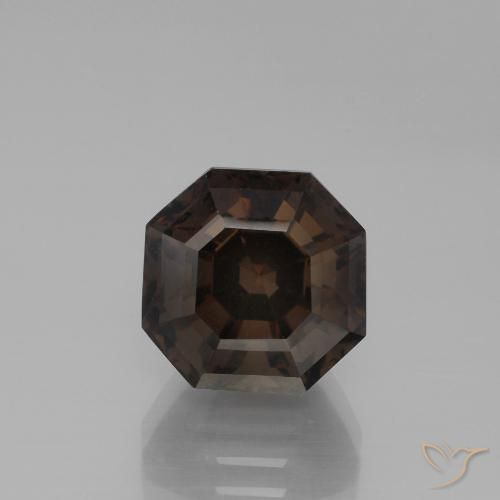 5.90ct Natural Chocolate marrom Quartzo Fumê, Corte Esmeralda, VVS