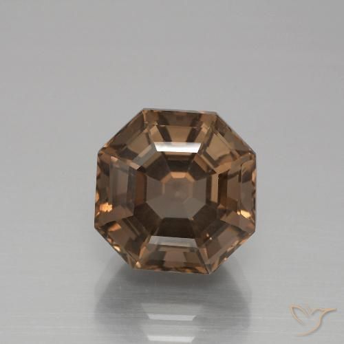 5.40ct Natural Castanho médio Quartzo Fumê, Corte Esmeralda, VS