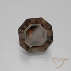 Quartzo Fumê Azul escuro Natural 6.32ct, Corte Octógono / Esmeralda, VS