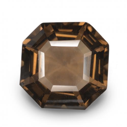 Quartzo Fumê Hickory Brown Natural 3.06ct, Corte Esmeralda, VVS-VS