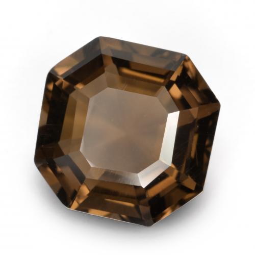 Quartzo Fumê Hickory Brown Natural 3.06ct, Corte Esmeralda, VVS-VS